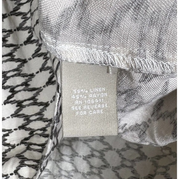 Joan Vass New York Dress Womens Size XL Linen Rayon High Low Sleeveless - Picture 4 of 8